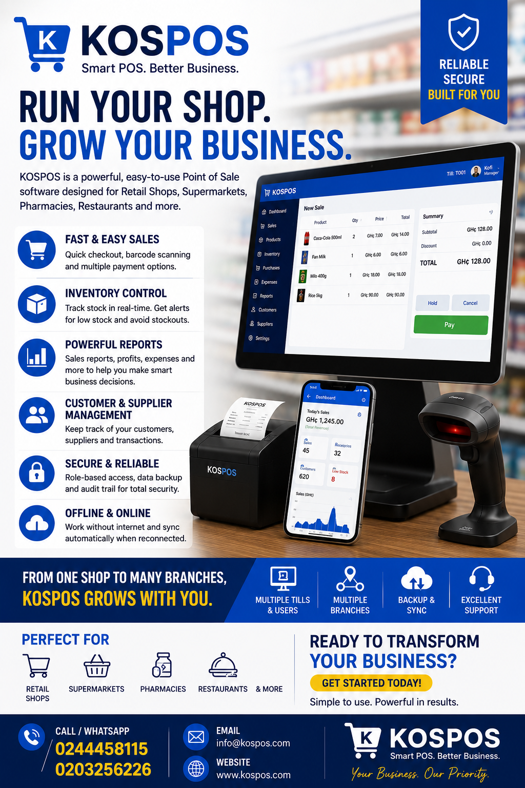 KOSPOS - Run Your Shop. Grow Your Business.