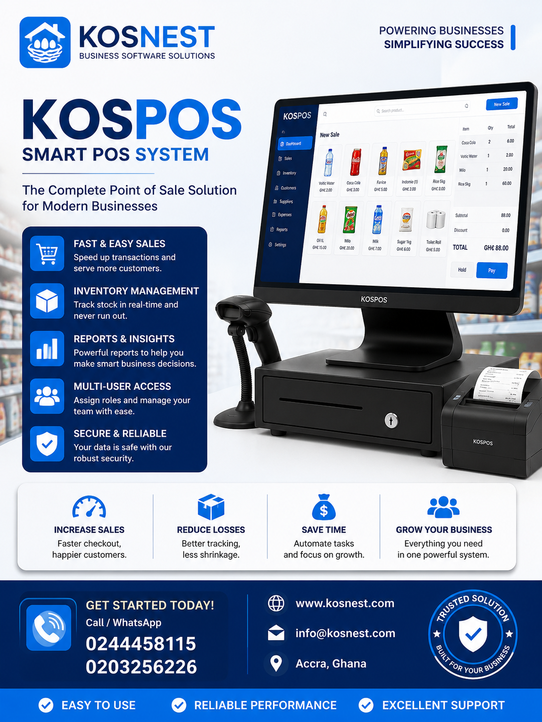 KOSPOS promotional advert